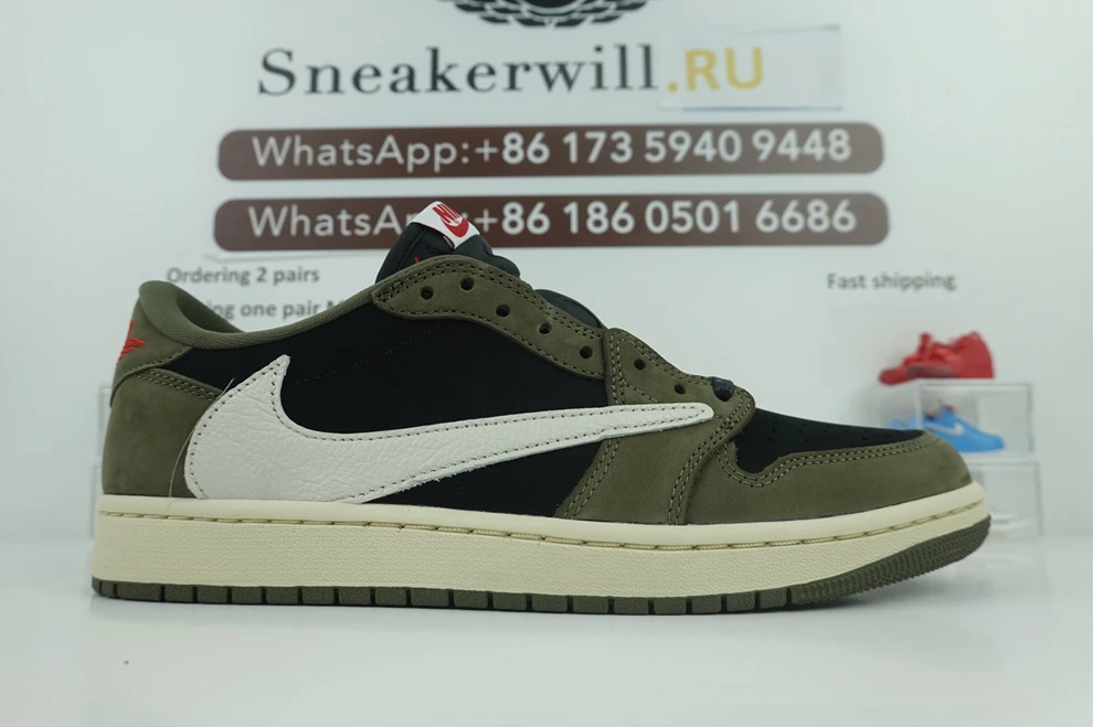 GOAT Travis Scott x Air Jordan 1 Low OG Olive BestValue 582