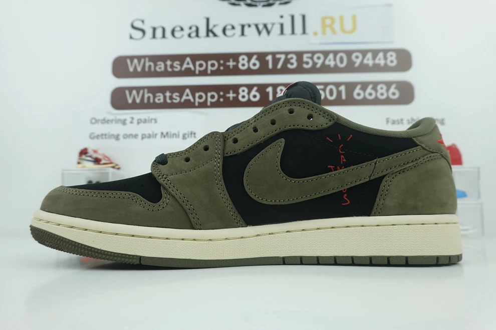 GOAT Travis Scott x Air Jordan 1 Low OG Olive BestValue 582