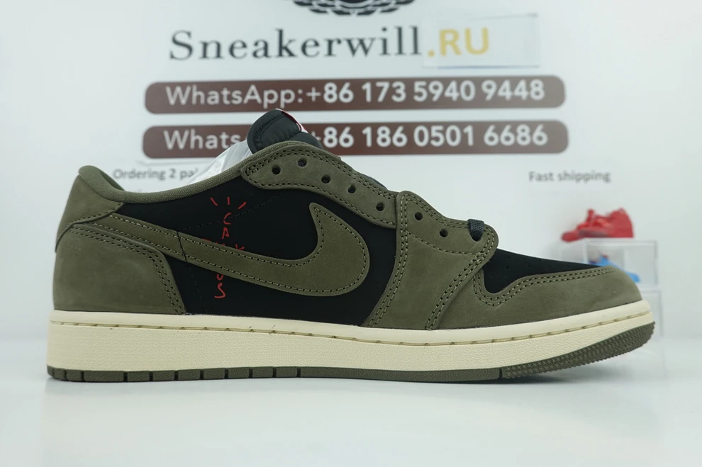 GOAT Travis Scott x Air Jordan 1 Low OG Olive BestValue 582