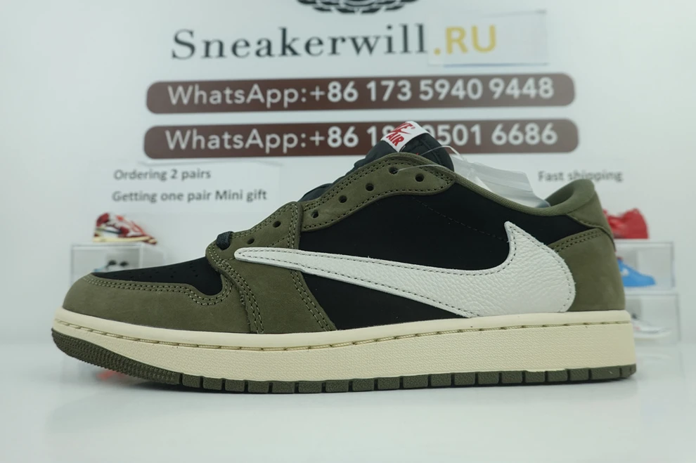 GOAT Travis Scott x Air Jordan 1 Low OG Olive BestValue 582