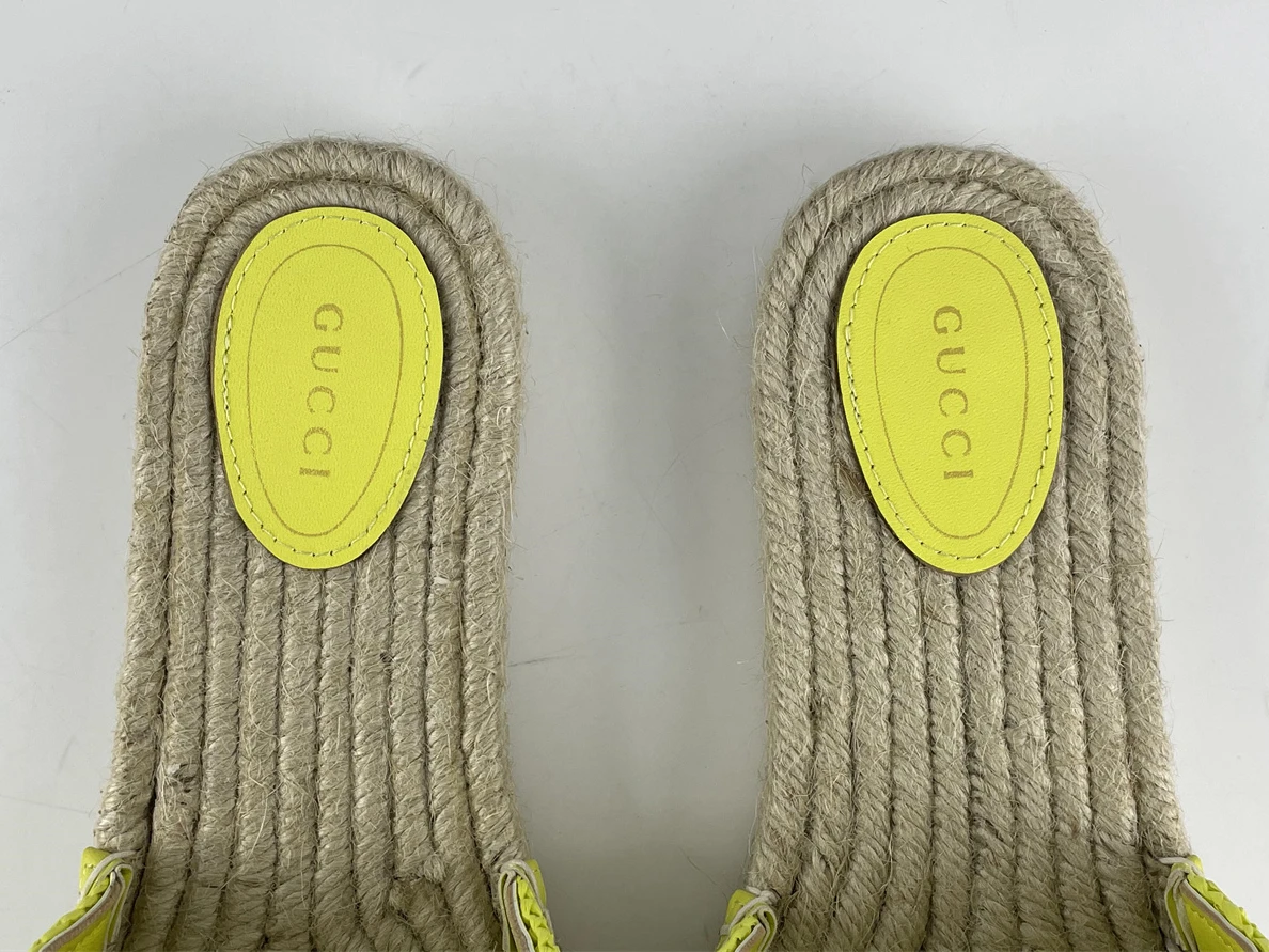 GUCCI Lido series Raffia grass slipper HighQuality 90