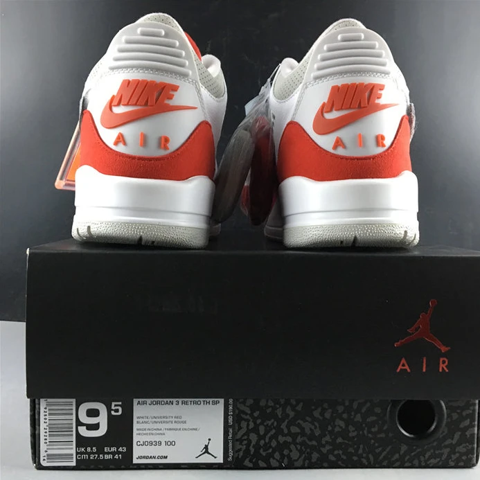 GoAnywhere 3945 Jordan3 Tinker White University Red CJ0939- 770
