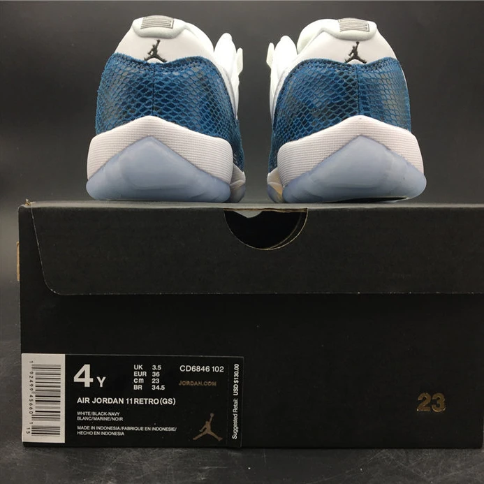 GoAnywhere 8454 Jordan 11 Retro Low Snake Navy CD6846- 1076