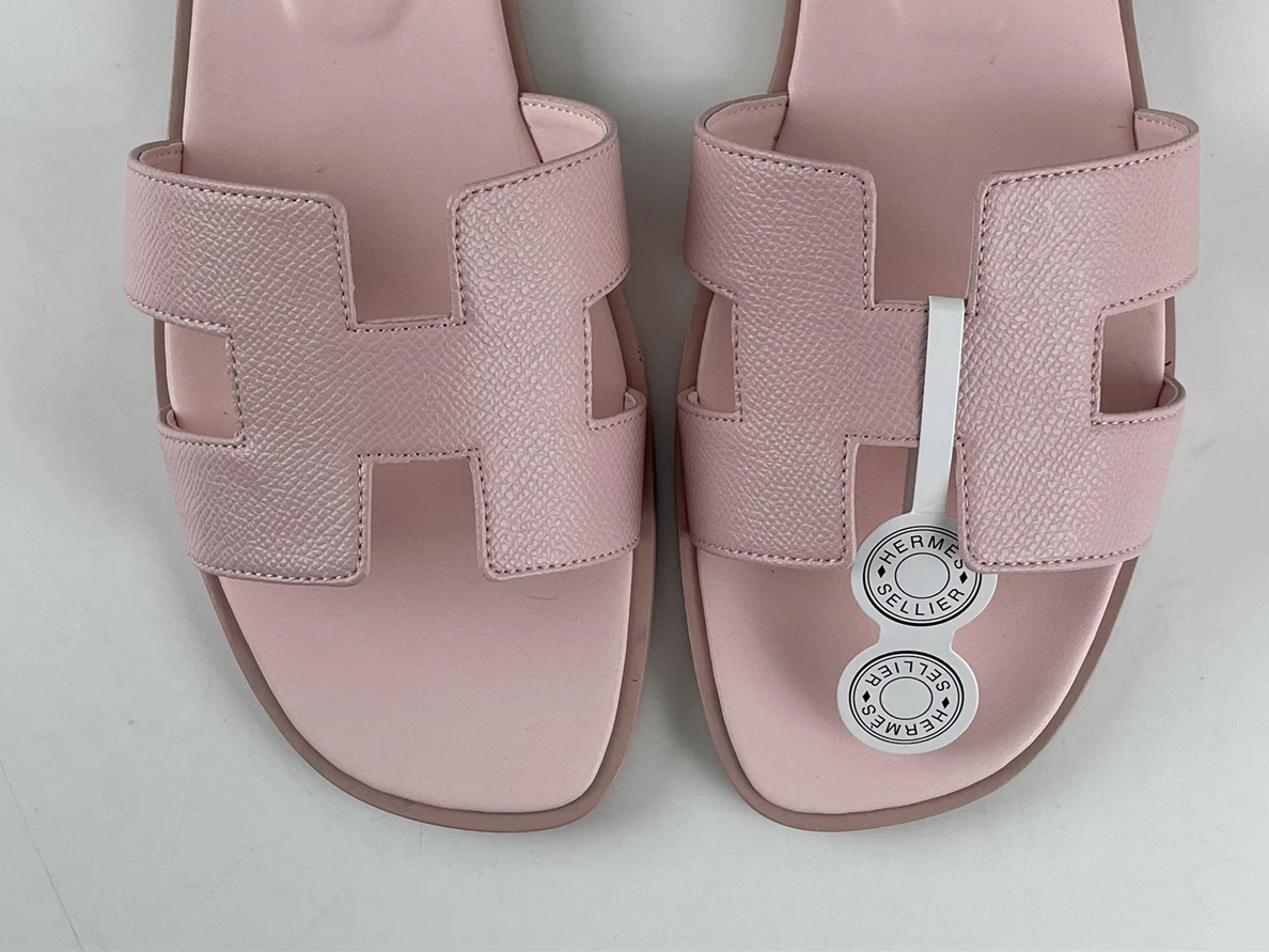GoAnywhere H Brand Pink Lichi Leather Slipper 120