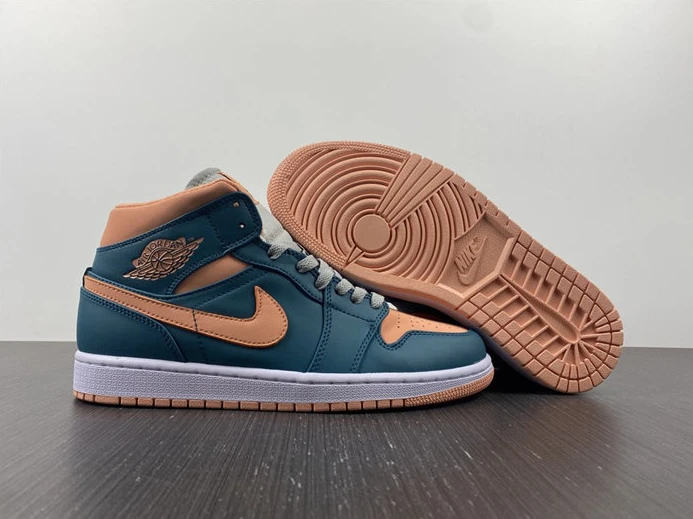 GoAnywhere Jordan1 Mid Dark Teal Green BQ6472-308 459