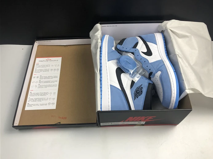 GoAnywhere Jordan1 White University Blue Black 555088-134 499