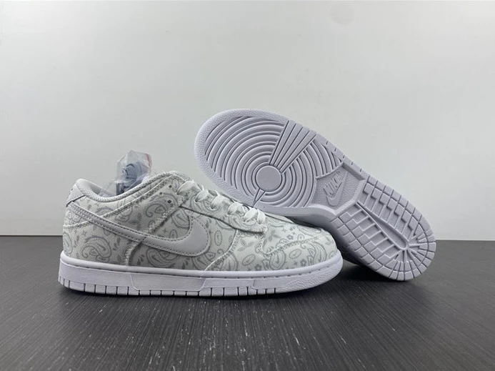 GoodFit 2464 Nike Dunk Low White Paisley DJ9955- 1929