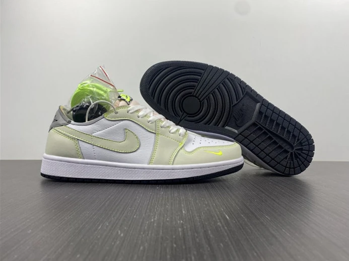 GoodFit 2974 Jordan1 White Ghost Green Black DM7837-10R 681