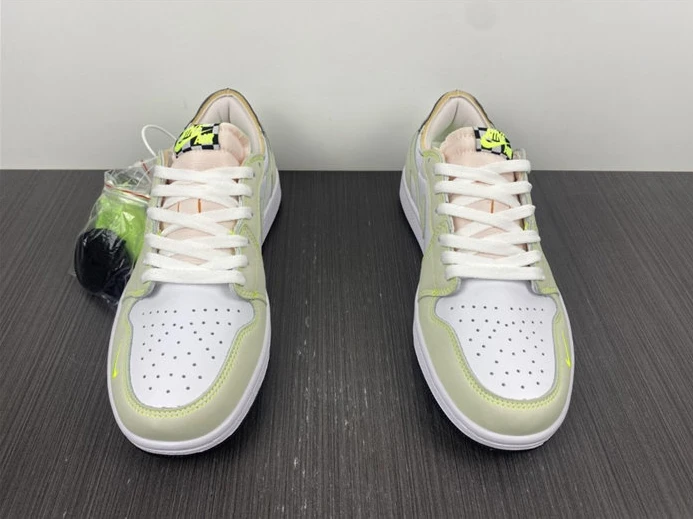 GoodFit 2974 Jordan1 White Ghost Green Black DM7837-10R 681