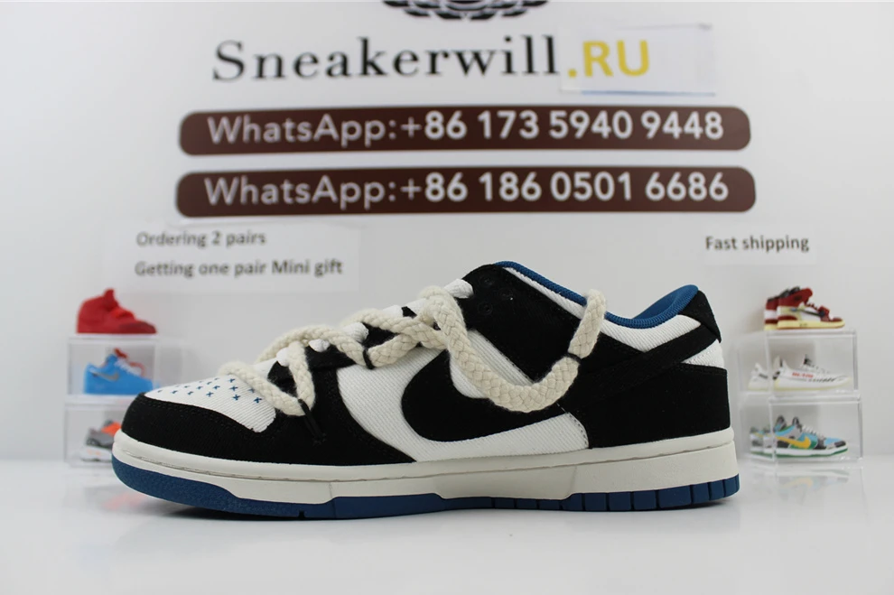 GoodFit 3072 Nike Dunk Low Industrial Black Blue 1725