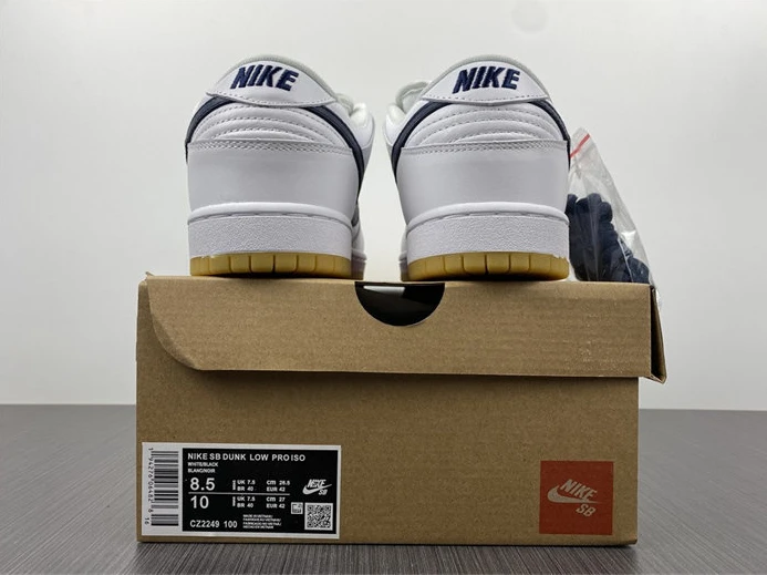 GoodFit 9133 Nike SB Dunk Low Orange Label White Navy CZ2249- 2047