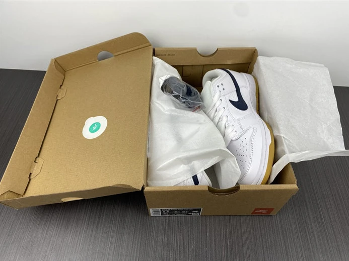 GoodFit 9133 Nike SB Dunk Low Orange Label White Navy CZ2249- 2047