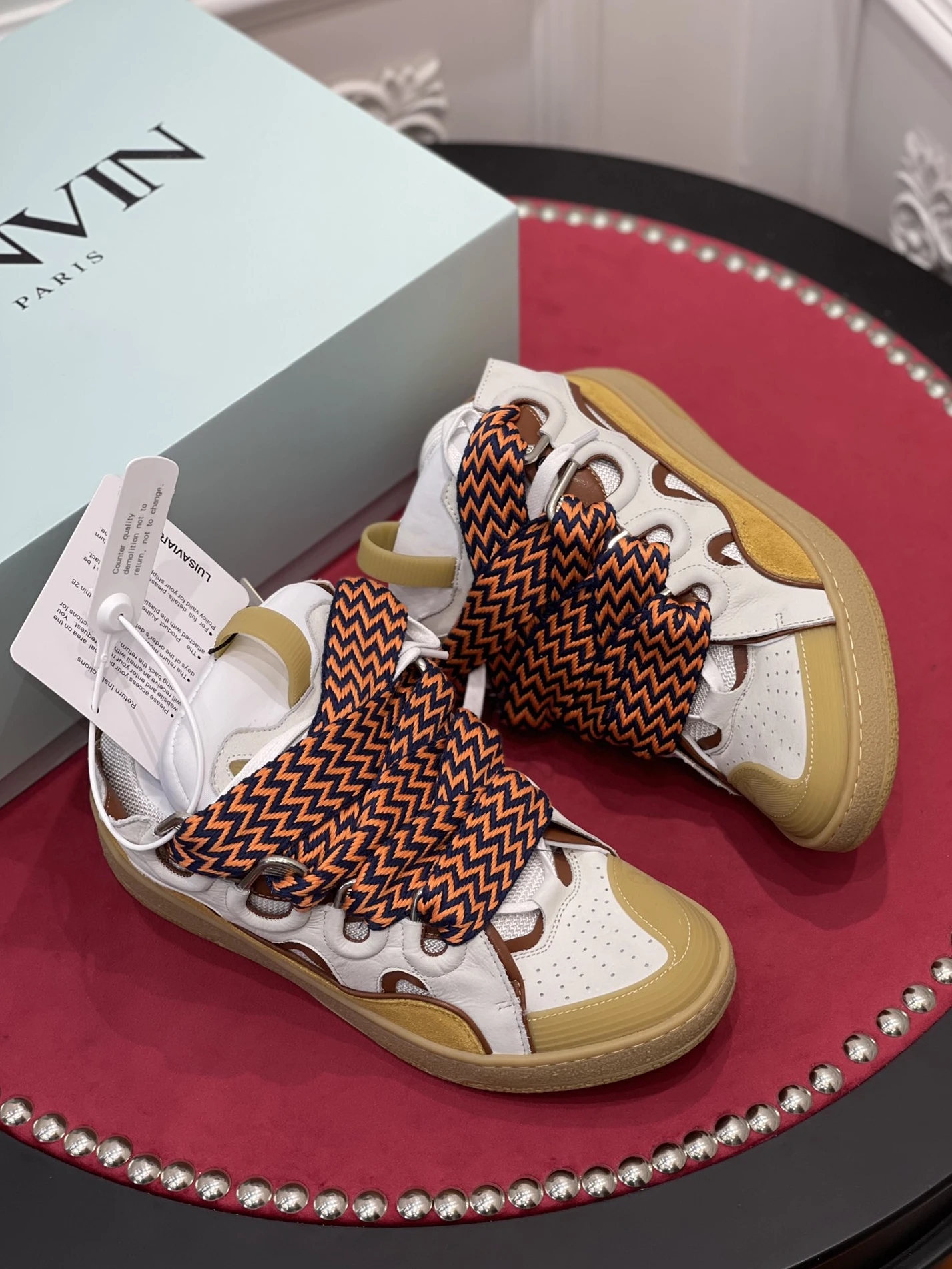 GoodFit Lanvin Curb Sneaker Beige FM-SKRK11-LIAG-H2105 1470