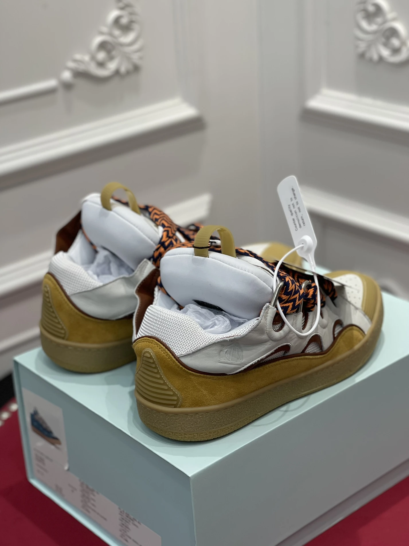 GoodFit Lanvin Curb Sneaker Beige FM-SKRK11-LIAG-H2105 1470