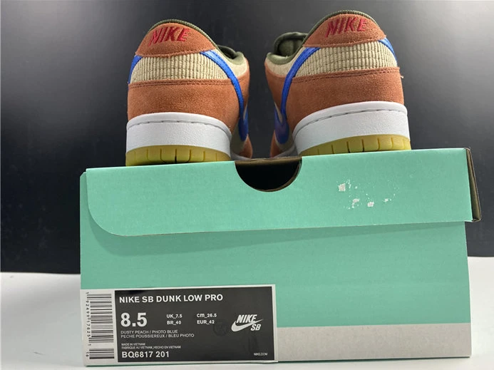 GoodFit Nike SB Dunk Low Corduroy Dusty Peach  BQ6817-201 2177