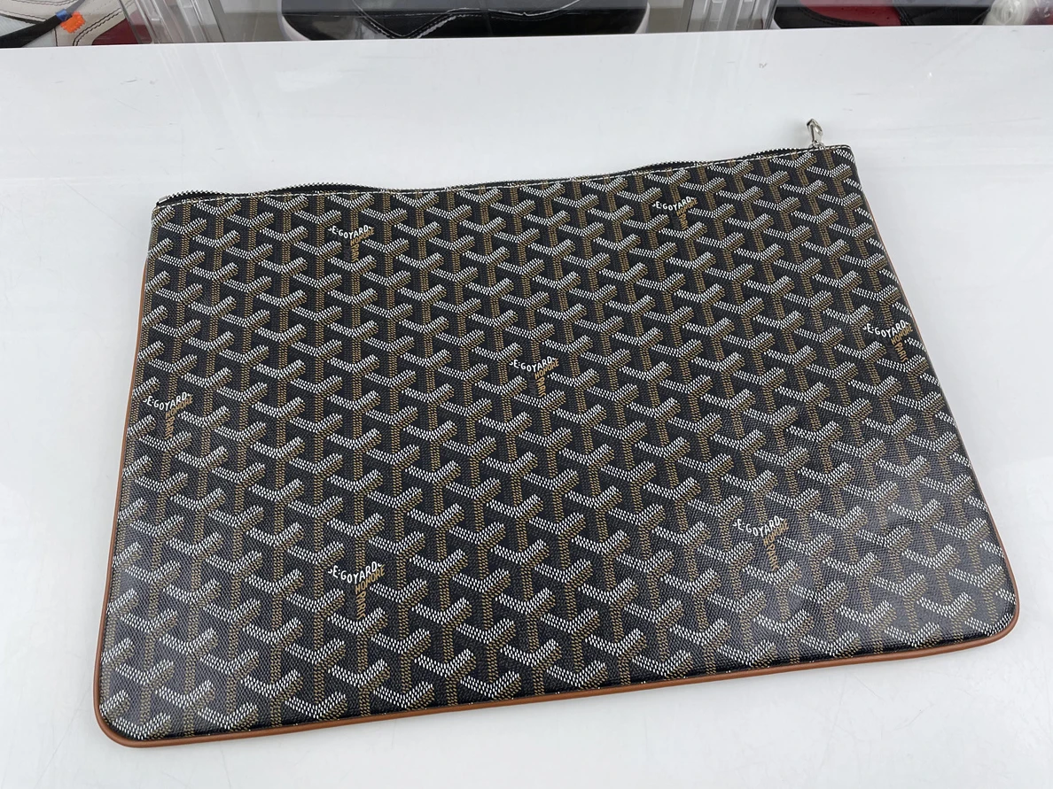 Goyard pouch Black Yellow colorway (S, M, L sizes) Trendy 259