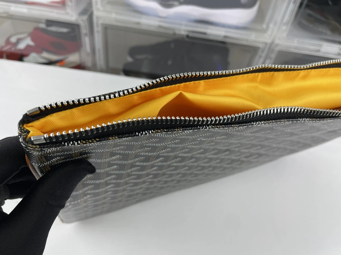 Goyard pouch Black Yellow colorway (S, M, L sizes) Trendy 259