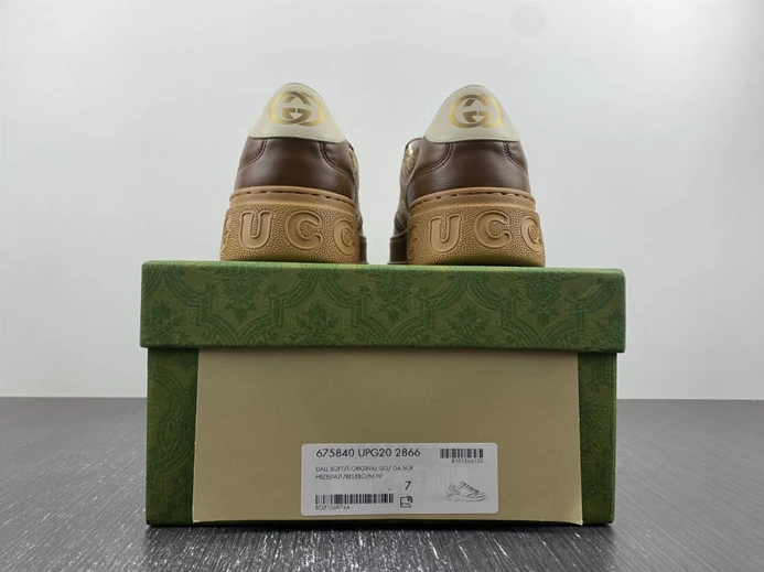 Gucci GG Sneaker GG Beige Ebony 675840 UPG20 2866 AllSeason 1698