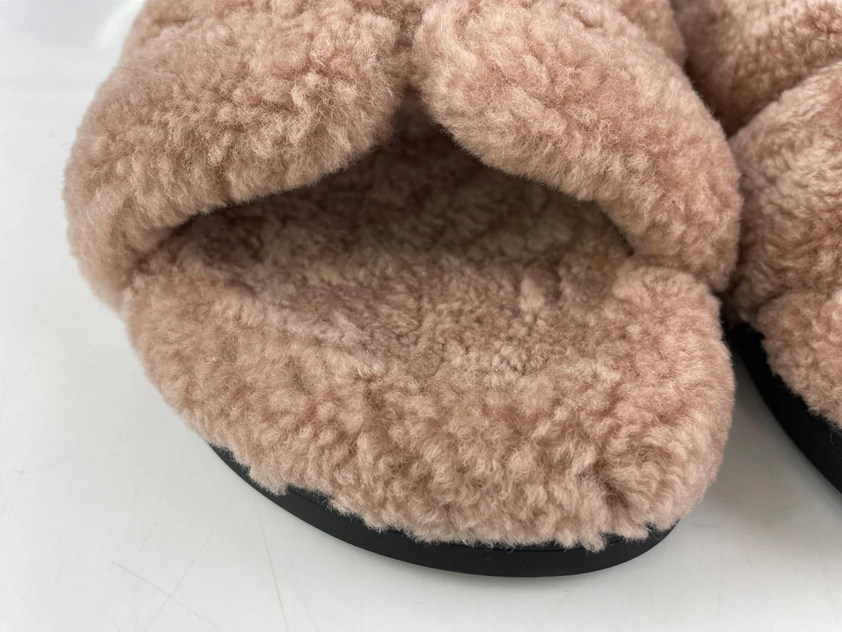 Hermes Pink Woolen Sandals Popular 111