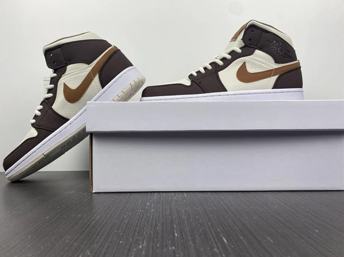 HighQuality 1295 Jordan1 Mid SE Brown Basalt Oatmeal DO6699- 442