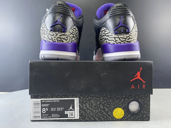 HighQuality 1998 Jordan3 Black Court Purple CT8532- 757