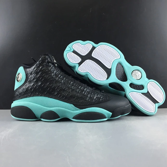 HighQuality 2821 Jordan 13 Retro Black Island Green 414571- 1170