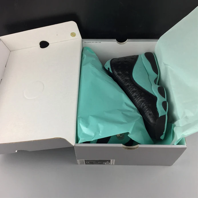 HighQuality 2821 Jordan 13 Retro Black Island Green 414571- 1170