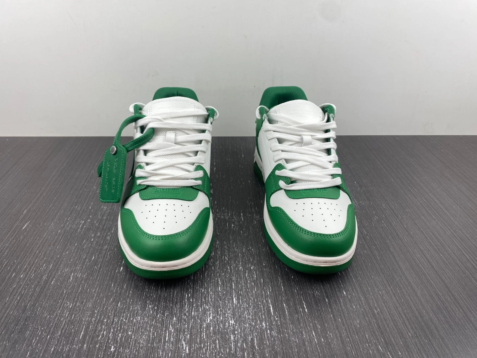 HighQuality 5354 OFF-WHITE Out of Office Low Top Green Dirty White OMIA189R21LEA 1427
