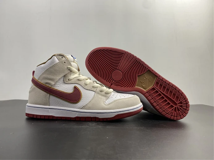 HighQuality 8611 Nike SB Dunk High Sail Bright Crimson CV9499- 2079