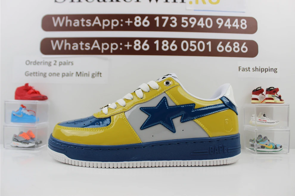 HighQuality Bape A Bathing Ape Grey Yellow 2783