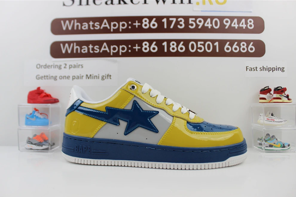 HighQuality Bape A Bathing Ape Grey Yellow 2783