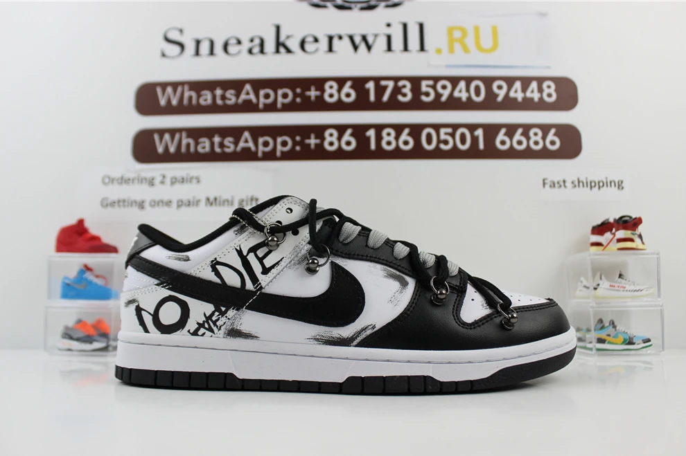 HighQuality DUNK Low Black White Antique 1724