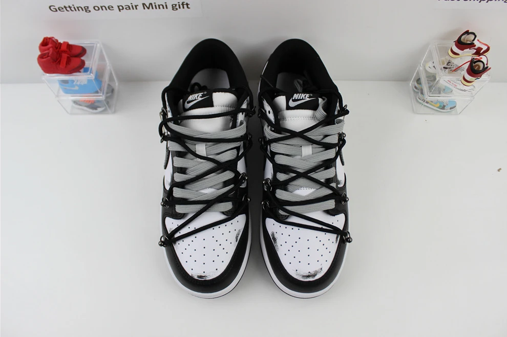 HighQuality DUNK Low Black White Antique 1724