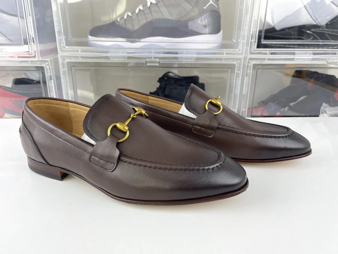 HighQuality GUCCI Brown Dress shoes 91