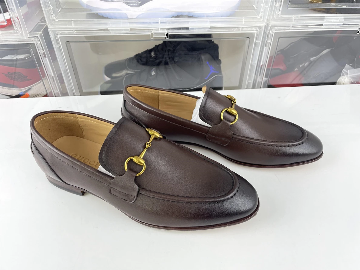 HighQuality GUCCI Brown Dress shoes 91