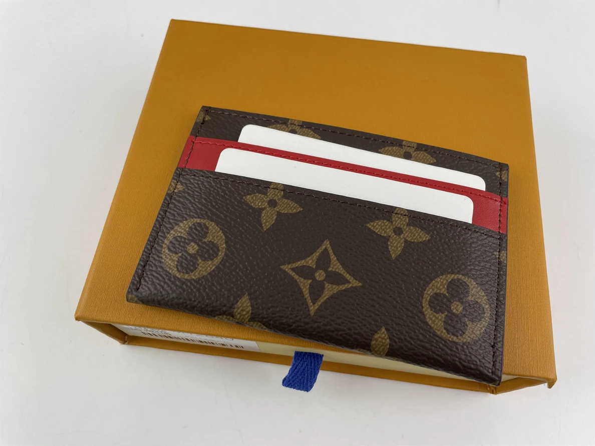 HighQuality LV with Red layer Card Wallet 381