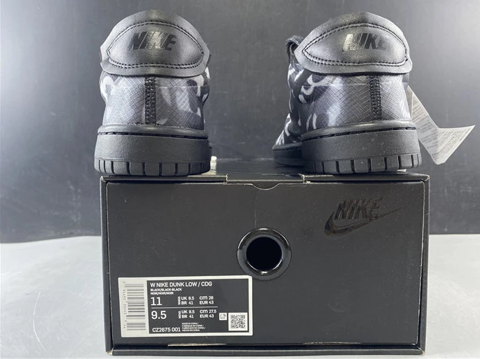 HighQuality Nike Dunk Low Comme des Garcons Print CZ2675-001 2125