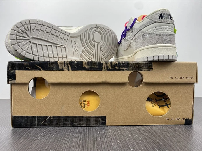 HighQuality Nike Dunk Low Off-White Lot 15 DJ0950-101 2368