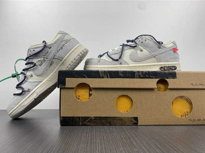 HighQuality Nike Dunk Low Off-White Lot 20 DJ0950-115 1942