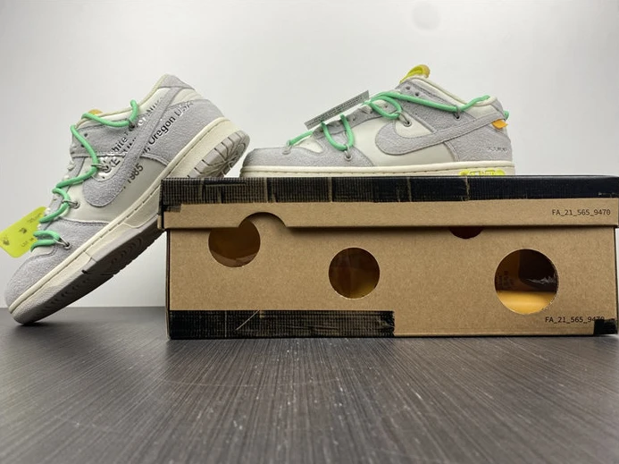 HighQuality Nike Dunk Low Off-White Lot 36 DJ0950-107 2364