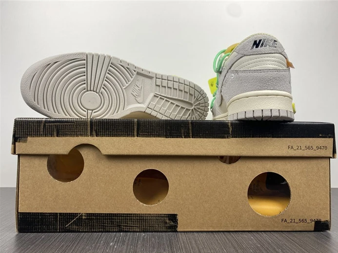 HighQuality Nike Dunk Low Off-White Lot 36 DJ0950-107 2364