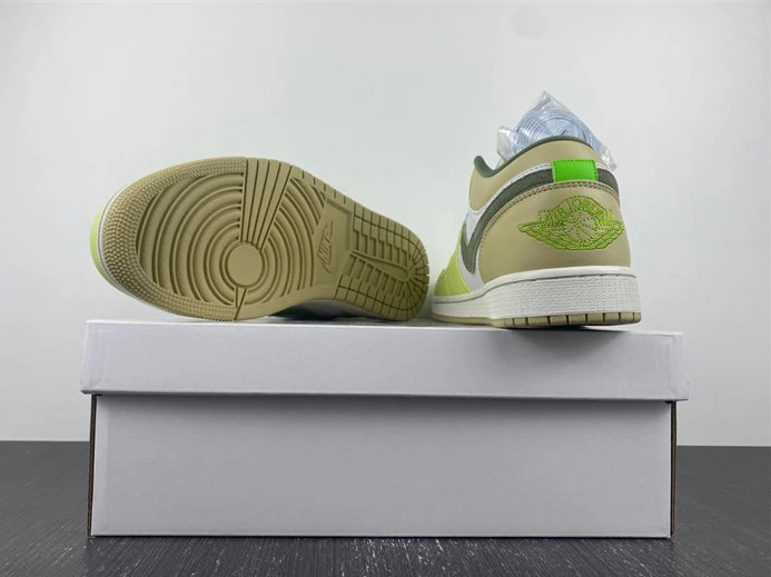 Jordan 1 Low Sail White Oil Green FD9906-131 HighQuality 653