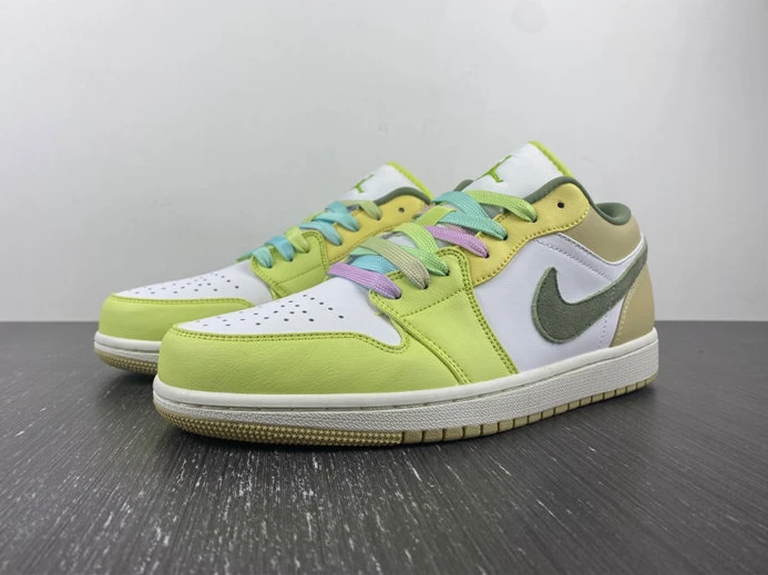 Jordan 1 Low Sail White Oil Green FD9906-131 HighQuality 653