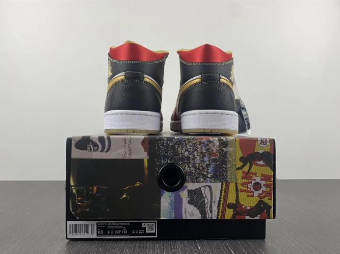 Jordan 1 Mid XQ White Black Sport Red DV0576-176 TopPick 434