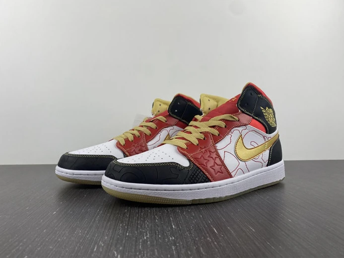 Jordan 1 Mid XQ White Black Sport Red DV0576-176 TopPick 434