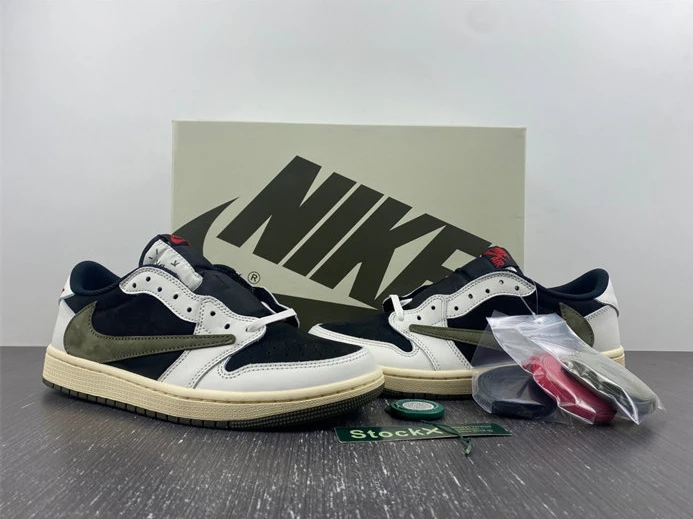 Jordan 1 Retro Low OG SP Travis Scott Olive DZ4137-106 AllSeason 632