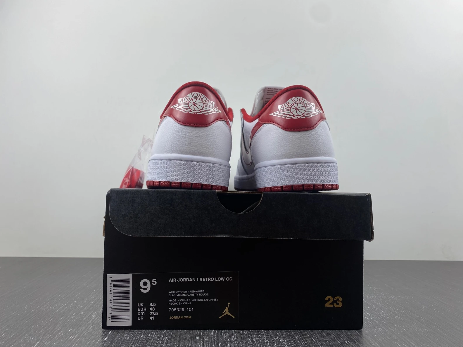 Jordan 1 Retro Low White Varsity Red 705329-101 HighQuality 594