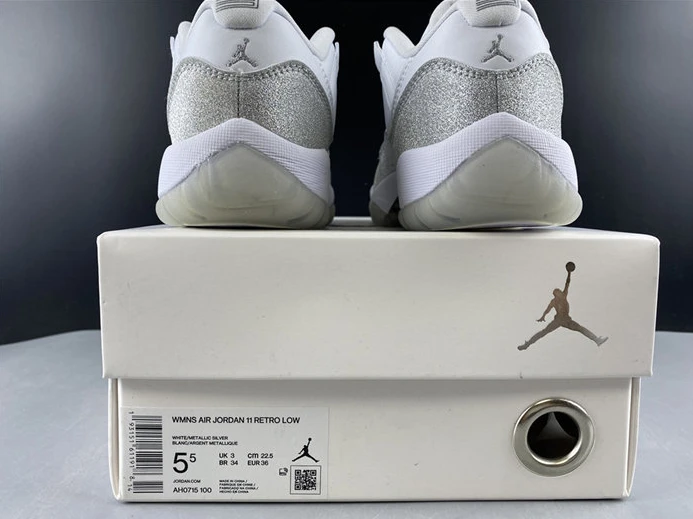 Jordan 11 Retro White Metallic Silver AR0715-100 GoAnywhere 1075