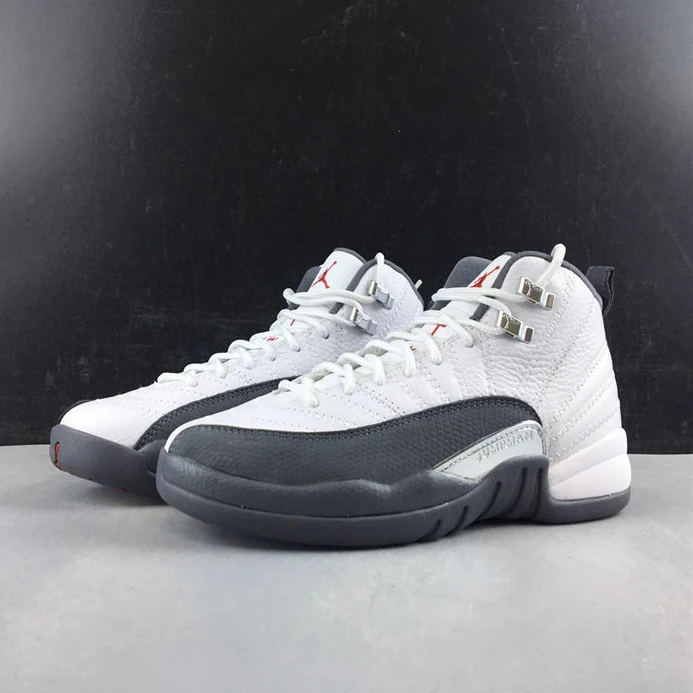 Jordan 12 Retro White Dark Grey153265-160 Affordable 1131