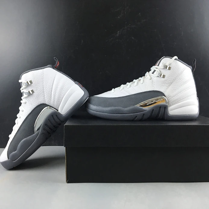 Jordan 12 Retro White Dark Grey153265-160 Affordable 1131